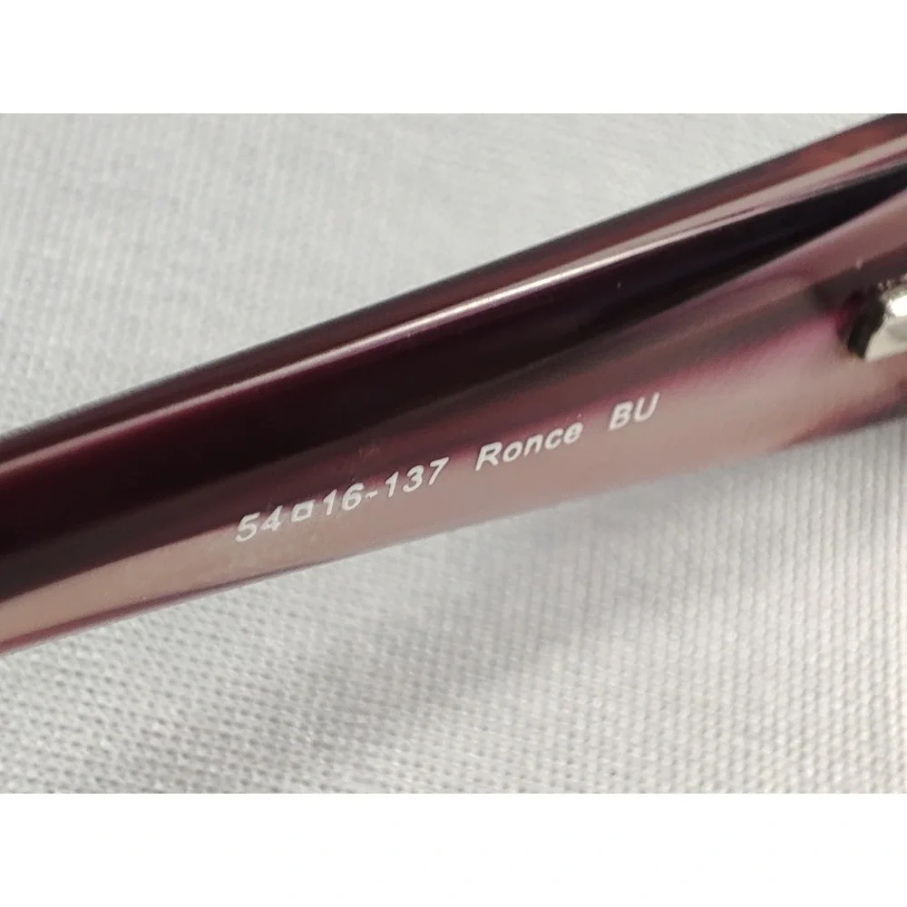 Vera Wang Ronce BU Burgundy Crystal Embellished Eyeglass Frames 54-16-137 + Case